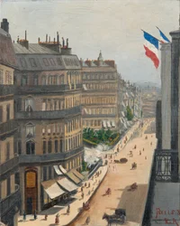 Straßenansicht von Paris